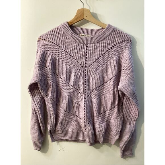 Marine layer Olivia Lavender Heather Cashmere Blend Sweater - Picture 4 of 14